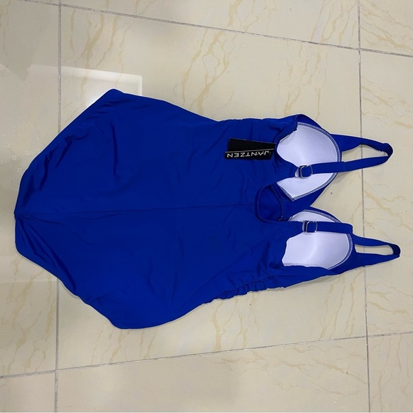New Jantsen women Blue swimwear size 16 - Picture 4 of 7